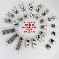 Boutons tactiles PPA à actionnement latéral, interrupteur à support horizontal, bouton-poussoir taille 6x6, 250V, montage SMD/THT
