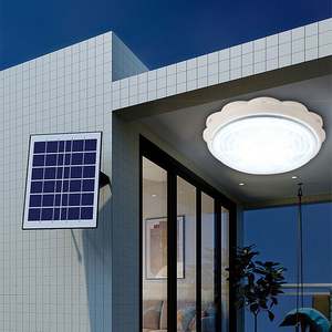 Lámpara decorativa solar con control remoto a prueba de agua de fabricante chino, luz de techo solar para interiores - Product Image 6