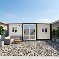 Maison conteneur rétractable et extensible de 40 pieds pour usage hôtelier et villas ; légère, pliable, installation rapide, couleurs personnalisables