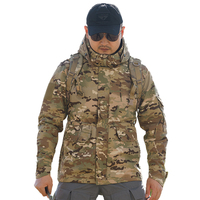 Veste de camouflage Veste en duvet de camouflage multicam Softshell Imperméable Noir Camouflage Polaire Hommes Extérieur Hiver Vestes Tactiques