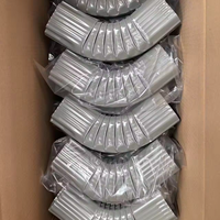 Tubes de descente et de descente coudés en aluminium blanc/noir de 3 pouces x 3 pouces