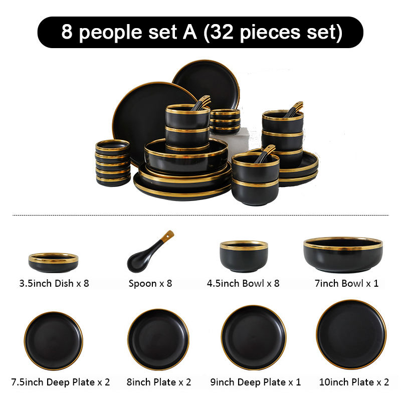 8 people 32 pcs set A