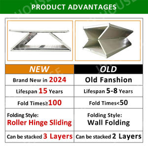 20FT บ้านขนาดเล็กพับได้สำหรับหอพักออฟฟิศบ้านเคลื่อนที่ชั่วคราว - Product Image 3