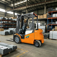 Chariot élévateur électrique compact XINGZHOU CPD15 de 1,5 tonne à 4 roues, batterie lithium-ion, déplaceur latéral hydraulique, mât à trois sections, petit modèle