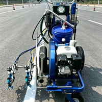 Machine manuelle à perles pour la pose de peinture réfléchissante sur marquage routier