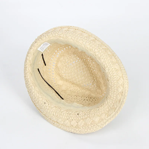 Custom Logo Panama <b>Straw</b> <b>Hat</b> Unisex Adult Beach Sun <b>Hat</b> Striped Ribbon Hand Embroidered Toquilla Material - Product Image 3