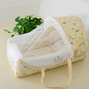 Cesta de mano para bebé, cesta para dormir para recién nacidos, cesta de paja hecha a mano, cuna mecedora para bebé, cesta portátil para bebé - Product Image 2