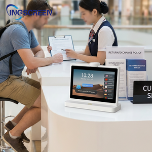 INGSCREEN จอคู่ AI สำหรับการสนทนาหลายภาษาแบบเรียลไทม์ หน้าจอสัมผัสขนาด 10 นิ้ว รองรับ 37 ภาษาระหว่างประเทศ จอคู่แบบพับได้ - Product Image 1