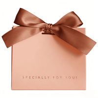 Sac de transport de luxe pour parfum, bougie, cadeau, emballage de marque, sac cadeau en papier rose blush avec ruban en satin