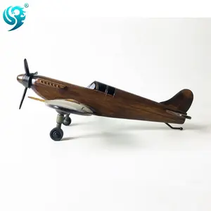 Natural de madera de diseño exquisito modelo de avión