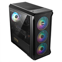 Itsama — boîtier pour ordinateur, tour de Pc en verre trempé pour carte mère ATX, jolis graffitis