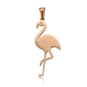 A00551008 Xuping jewelry fashion new stainless steel jewelry neutral all-match red crowned crane pendant