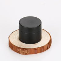 3g 5g 10g 15g 30g 50g 80g pas cher gros pot de crème en plastique noir mat vide cosmétique contenant de lotion pp