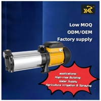 Pompa Multistage Kaislen 1.5HP MHI1100 Stainless Steel 1.1kW 60m Head 90L/menit 6 PCS Impeller SS304 Penguat Tekanan Tinggi CE