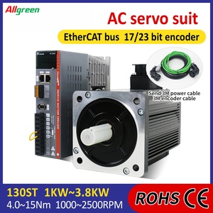 มอเตอร์เซอร์โว Allgreen 4Nm/5Nm/6Nm/7.7Nm EtherCAT พร้อมไดรเวอร์เซอร์โว ตัวเข้ารหัสแบบอัลติเมท 17 บิต 130st สำหรับเครื่อง CNC - Product Image 2