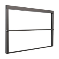 Fenêtre coulissante verticale à capteur automatique pour balcon et chambre, fenêtre guillotine électrique à levage avec moustiquaire, fenêtre à double battant