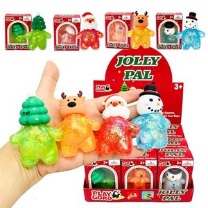 Juguetes Sensoriales de Compresión de Navidad: Papá Noel, Muñeco de Nieve, Árbol de Navidad y Reno, de Lenta Recuperación, para Rellenar Bolsas de Regalo - Product Image 5