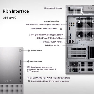 Computadora de Escritorio para Juegos y Oficina Dell XPS 8960 con Diseño IA, Intel Core i7-14700 de 14ª Generación, Memoria DDR5, Unidad de Estado Sólido M.2 - Product Image 2