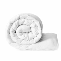 Ensemble trois pièces de couette en fibres synthétiques imprimées numériquement, motif personnalisable, doux, chaud, garnissage en plumes, soie et coton