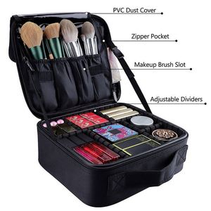 Factory-Crafted Large Capacity Waterproof PU Leather <b>Makeup</b> Bag Fashion Style <b>Case</b> Zipper Travel Organize Protect Cosmetics - Product Image 2