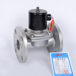 Vanne solénoïde en acier inoxydable 304 AC220V, bride 6/8\" 1\", interrupteur 4/8\" 24V automatique pour le contrôle de l'eau et du gaz, personnalisable OEM - Product Image 1