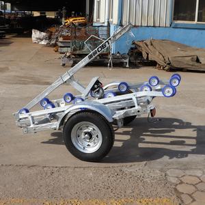 Fabricant / usine chinoise <span class=keywords><strong>LUBO</strong></span>, fourniture de remorques pour bateaux pneumatiques de 3,8 m, remorque pliable pour bateaux - Product Image 2