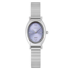 Reloj ovalado para mujer Diseño simple Reloj de pulsera de cuarzo Delgado Reloj elegante y elegante para mujer - Product Image 2