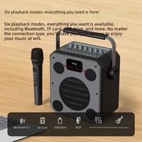 Machine de karaoké BT 5.1, haut-parleur portable, haut-parleur extérieur haute puissance avec microphone sans fil, 6 modes de lecture