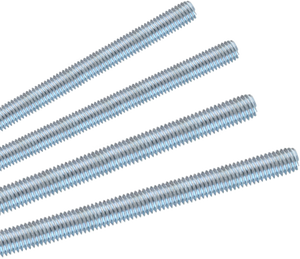 Tige filetée galvanisée zinguée DIN975 <span class=keywords><strong>M22</strong></span> M24 M27 M30, finition zinguée, boulon et écrou métrique noir uni, longueur 1m 2m <span class=keywords><strong>3m</strong></span> 4m 5m 6m - Product Image 3