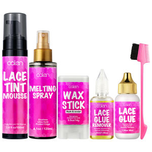 Kit d'installation personnalisé Luxfume, <span class=keywords><strong>mousse</strong></span> teintée pour dentelle forte, spray fondant, bâton de cire, dissolvant de colle pour dentelle, colle pour dentelle - Product Image 1