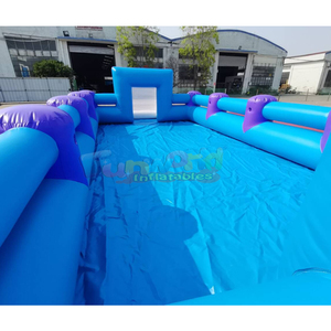 Campo de fútbol inflable de PVC duradero de grado comercial para fiestas interactivas. - Product Image 5