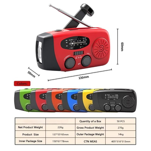 Estación de Energía Portátil Multifuncional con <span class=keywords><strong>Radio</strong></span> Solar de Emergencia (AM/FM), <span class=keywords><strong>Radio</strong></span> Meteorológica y Linterna de Manivela Incluida - Product Image 5