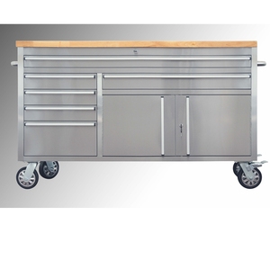 Banco da Lavoro per <span class=keywords><strong>Garage</strong></span> Resistente con 6 Cassetti, Armadietto Portautensili in Lamiera da 60 Pollici - Product Image 5