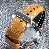 Montre vintage polonaise pour homme California Sandwich Cadran romain NH35 PT5000 Horloges étanches Rétro italien Lumineux