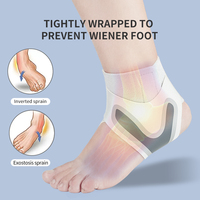 Bon prix manchon de Compression du pied pied protection du pied sangle réglable soutien de la cheville orthèse élastique néoprène basket-ball soutien de la cheville