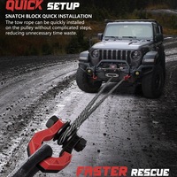 Poulie antivol améliorée pour attelage de remorquage de véhicule tout-terrain avec verrouillage magnétique