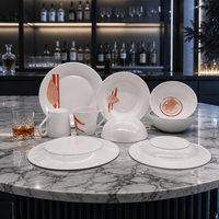 Ensemble de 4 assiettes en mélamine incassable de haute qualité, réutilisables, imprimées sur mesure, lavables au lave-vaisselle, pour la décoration de fête, logo personnalisé