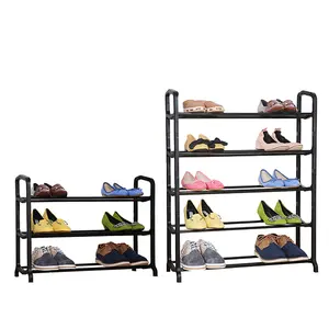 分层客厅家具DIY不锈钢简易鞋架支架家用橱柜储物鞋架