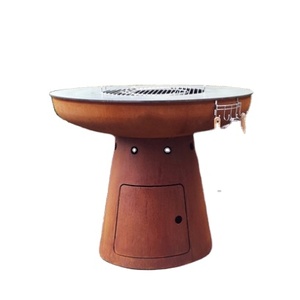 Barbecue de jardin en acier, cercles artificiels, plaque de cuisson pour le foyer - Product Image 1
