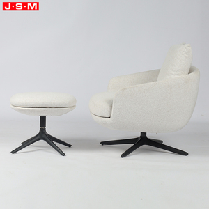 Sillón Individual Minimalista con Acolchado <span class=keywords><strong>de</strong></span> Espuma <span class=keywords><strong>de</strong></span> Alta Densidad, Sillón Creativo <span class=keywords><strong>de</strong></span> Ocio con Otomana para Sala <span class=keywords><strong>de</strong></span> Estar u Hotel - Product Image 2