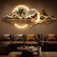 Art mural minimaliste moderne gravé au laser-Art au trait de haute précision pour la décoration du salon