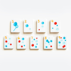 Juego de Fichas de Mahjong Cuadradas de Acrílico de Una Sola Capa de Lujo Limitado Santa <span class=keywords><strong>Monica</strong></span>, Fichas de Mahjong Americanas con Patrones Creativos para Jugadores - Product Image 4