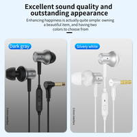 Nouveaux écouteurs intra-auriculaires filaires stéréo mains libres de haute qualité avec prise jack 3,5 mm et câble de 1,2 m (modèle 2026)