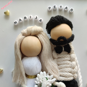 Hermosa historia de diseño de productos de corona de macramé ángulo de macramé muñeca DIY - Product Image 2