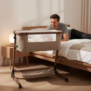 OEM ODM Electric Auto <strong>Swing</strong> Timed Bluetooth Smart Bedside Sleeper Cradle Kids Infant Toddler Cot Bed Newborn Crib Baby Bassinet - Product Image 1