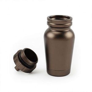 Boîte à pilules en aluminium et acier inoxydable, étanche, portable, en métal - Product Image 3
