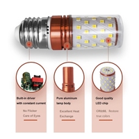 Ampoule LED Edison E27, E14, E27, 12W, 16W, bougie épis de maïs, 110V -240V, éclairage d'intérieur trois couleurs à intensité modulable