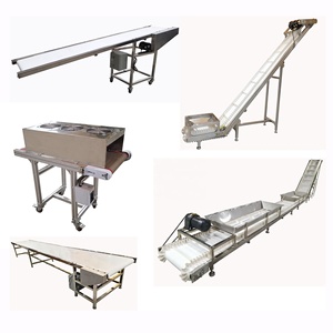 Khung thép không gỉ băng tải nhà sản xuất điều chỉnh chiều cao trắng PU vành đai băng tải thực phẩm giá cho bao bì ngành công nghiệp hệ thống - Product Image 4