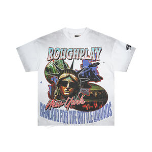 Camiseta de Hombre RoughPlay 100% Algodón de Punto, Estampado Digital, Corte Regular, Manga Corta, 300g, Transpirable, Antiencogimiento, Venta al por Mayor - Product Image 1