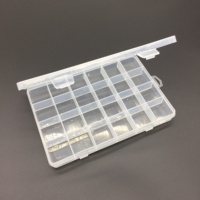 Boîte à bijoux, boîte rectangulaire transparente en plastique, polyvalente, haute performance